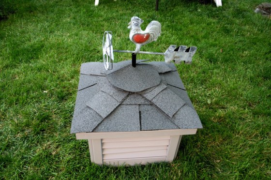 Zum Abschluß : der Turm mit Wetterhahn