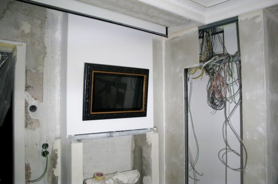 Der Touchscreen mit Bilderrahmen